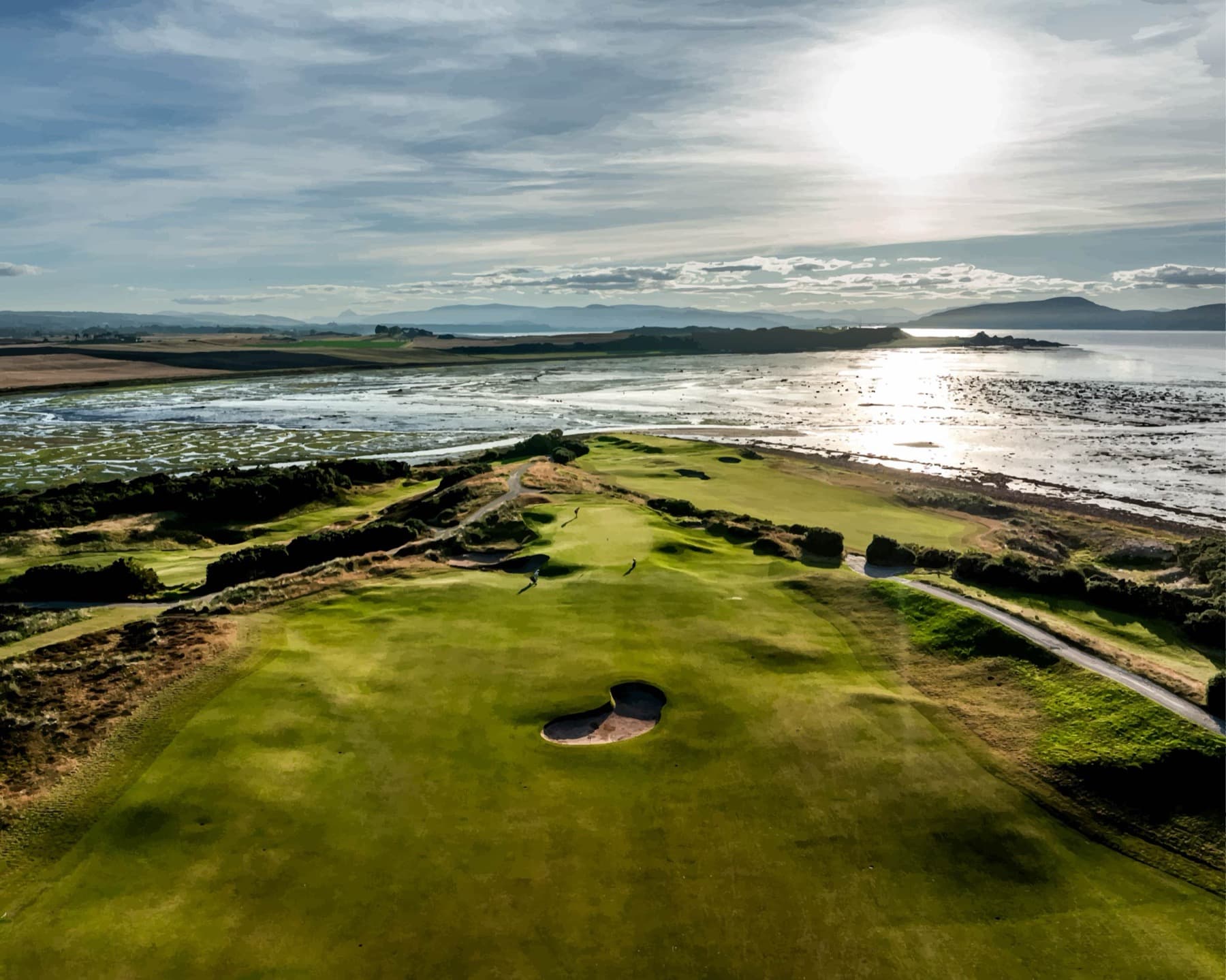 Low tide on the Moray Firth at Castle Stuart