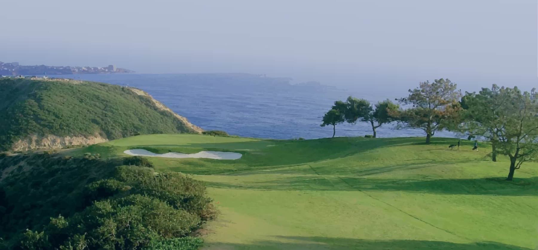 A cliffside green above the Pacific at Torrey Pines