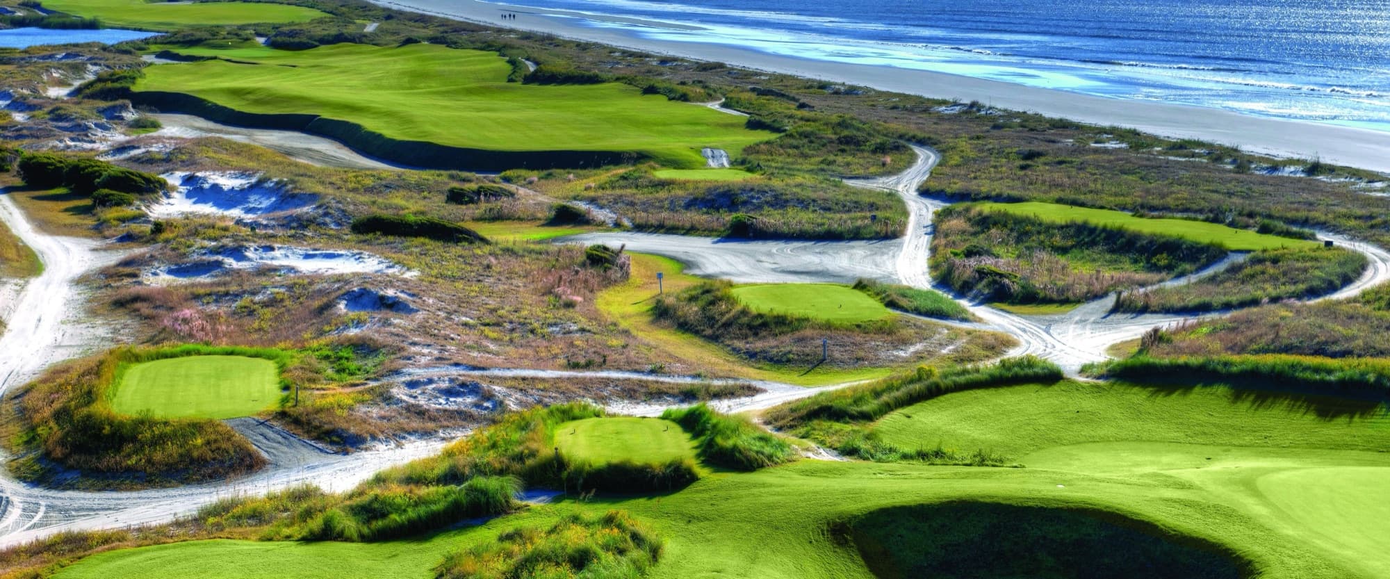the Ocean Course running along the Atlantic dunes at Kiawah Island