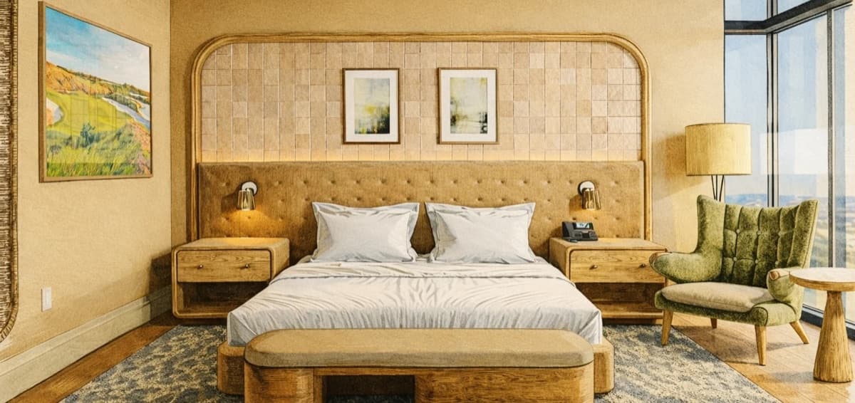 Golf Cabins — inside